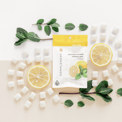 Complement | Lemon Mint chewing gum 10 pack | 100mg THC