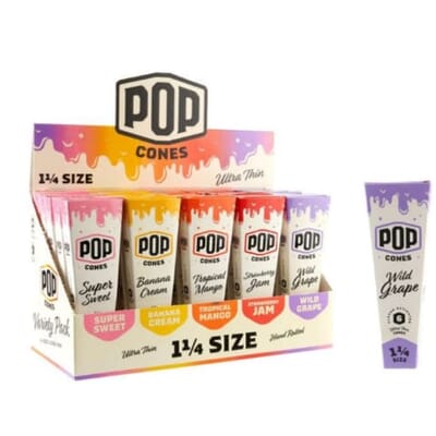 CONES POP ULTRA THIN 1.25 ASSORTED FLAVOR