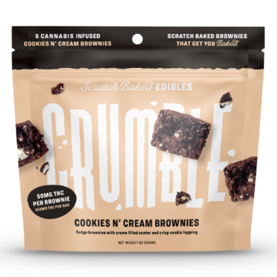 Crumble | Cookies 'N Cream Brownies | 250mg [50mg/piece]