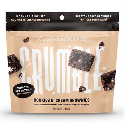 Crumble | Cookies 'N Cream Brownies | 50mg [10mg/piece]