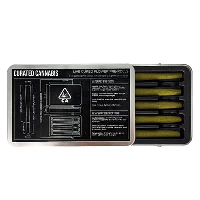 CURATED CANNABIS ALIEN PEBBLES PRE-ROLL 5 PACK