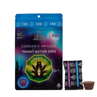 Emerald Sky SLEEP Peanut Butter Cups THC:CBD:CBN | 10:2:2