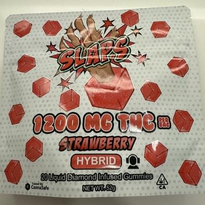 Strawberry  Gummies | 1200 MG | Slaps