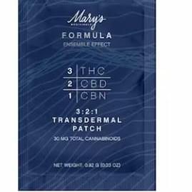 FORMULA (3:2:1) [THC:CBD:CBN ]TRANSDERMAL PATCH