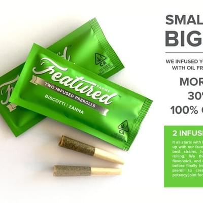 Friendly Farms | Bubblegum x Sherbet Bx live resin sugar infused premium indoor flower preroll 2-pack 1g total | 34.79% THC