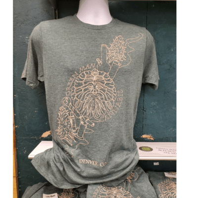Green Man T Shirt L - LARGE