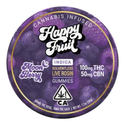 Happy Fruit - Moon Berry Rosin Gummies THC:CBN 2:1 100mg