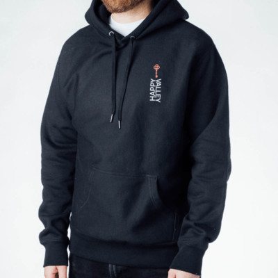 Heavy Duty Black Hoodie sm