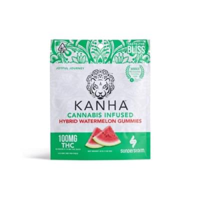 Kanha Hybrid Watermelon Gummies 100mg