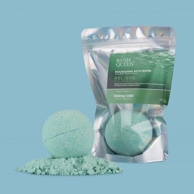 Kush Queen Relieve 1:1 Bath Bomb 25mg:25mg