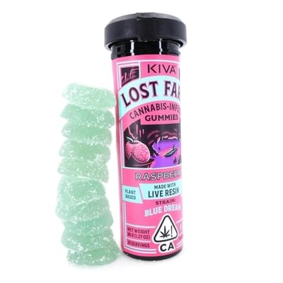 Lost Farm - Raspberry Live Resin Gummies 100mg
