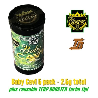 OG Kush - Baby Cavi | 0.5g Infused Pre-rolls [5 Pack]