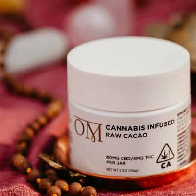 OM | Raw Cacao vegan CBD rich paste | 80mg CBD : 4mg THC