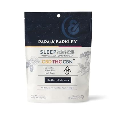 Papa & Barkley | Sleep Gummies Blackberry Elderberry 2:4:1 CBD:THC:CBN (Vegan) | 140mg total cannabinoids