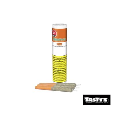 PEACH INFUSED PRE-ROLLS 3 x 0.5g - Tasty's