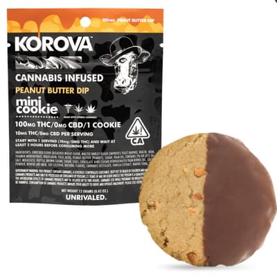 Peanut Butter Mini Dip Cookies (100mg)