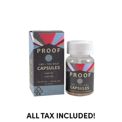 Proof - 1:1 Capsules - 30 Count - 600 MG