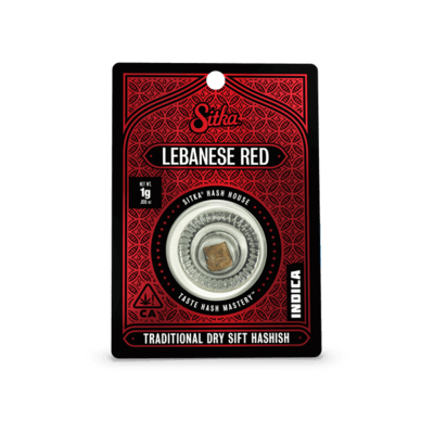 Sitka | Lebanese Red dry sift hashish 1g | 26.96% THC