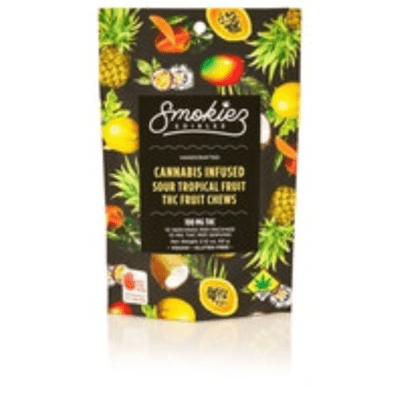 Smokiez Tropical Fruit Fruit Gummies 100mg