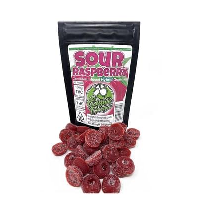 Sour Raspberry Gummies (100mg) (10pk)