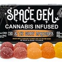 Space Gem | 1:1 CBD:THC Gummy SpaceDrops | 100mg total cannabinoids