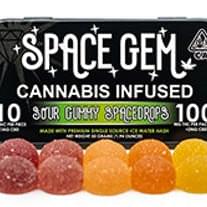 Space Gem | Sour SpaceDrops vegan solventless gummies | 100mg THC total