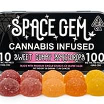 Space Gem | Sweet SpaceDrops vegan solventless gummies | 100mg THC total