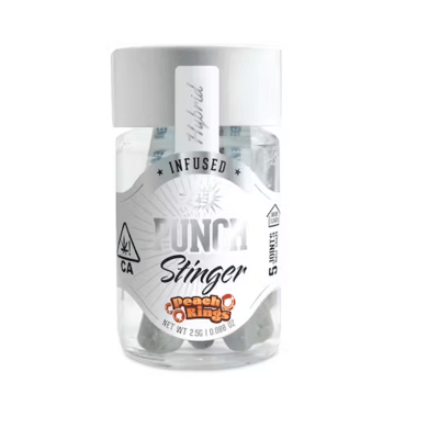 STINGER - PEACH RINGS 5PK (.5G)[H]