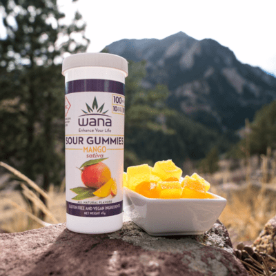 Wana - MANGO Sour Gummies (SATIVA) 100mg