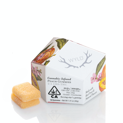 Wyld - PEACH 2:1 50mg THC / 100mg CBD (HYBRID)