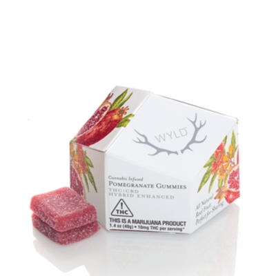 WYLD - POMEGRANATE GUMMIES - 1:1 (CBD:THC) - 10pk