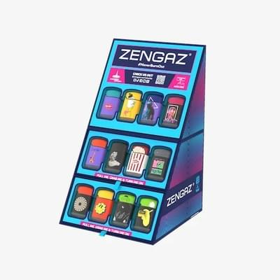 Zengas Royal Jet Rubberized Cube Lighter Assorted