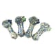 3" Triple Bead Multi Frit Hand Pipe