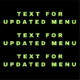 Text For Updated Menu/ PICTURES