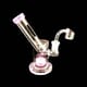 6" Slime Color Microscope Style Dab Rig - Pink