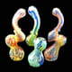 7.5" Fumed Inside Color Work Sherlock Bubbler