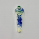 GLASS - 4.5" FUMED 3RING DOT HEAD - GHP1473