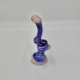GLASS - 7" FUMED W/STRIPE TWIST - BUB385