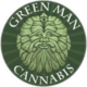 Green Man - Green Man Logo High Quality Vinyl Sticker
